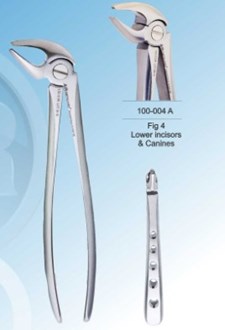 Densol Extracting Forcep Fig 4 Lower incisors & Canines