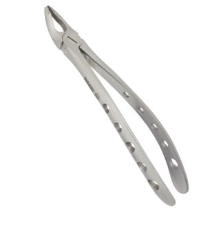 Densol Extracting Forcep Fig 34 Upper Incisors and premolars gripping in depth