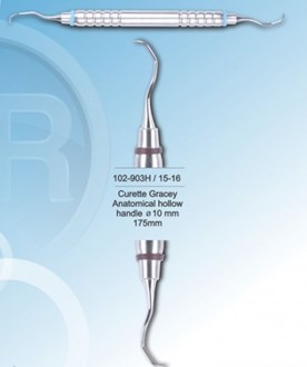 Densol Gracey Curette 14/15 Anatomical hollow handle 10mmÃ˜ 175mm
