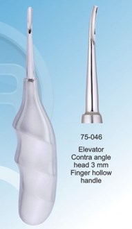 Densol Elevator Contra angle head 3 mm Finger hollow handle