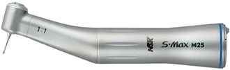 NSK S-Max M25 Stainless Steel Non-Optic, with Internal Water E Type Contra Angle Handpiece 1:1 speed ratio For CA bur